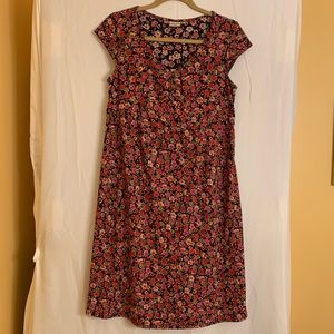 Motherhood Maternity V Neck Floral Print Dress Size Medium